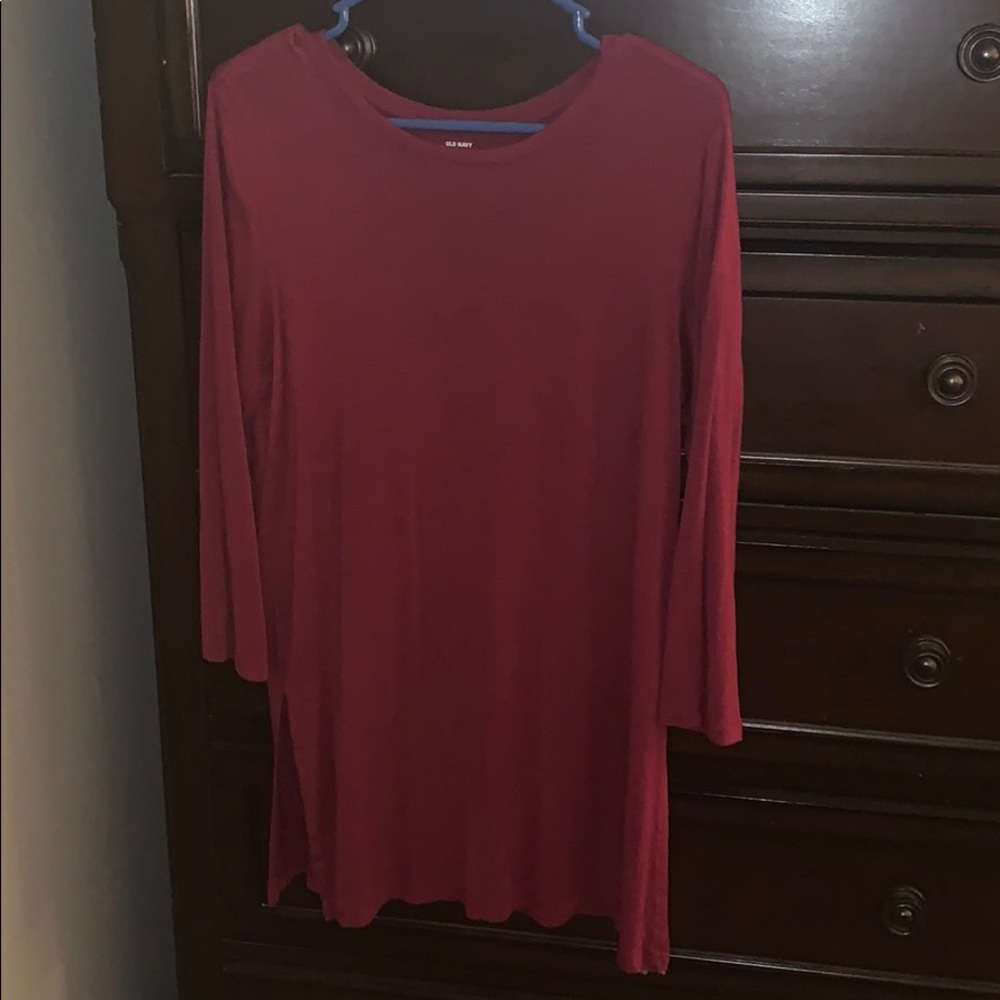Maroon tunic